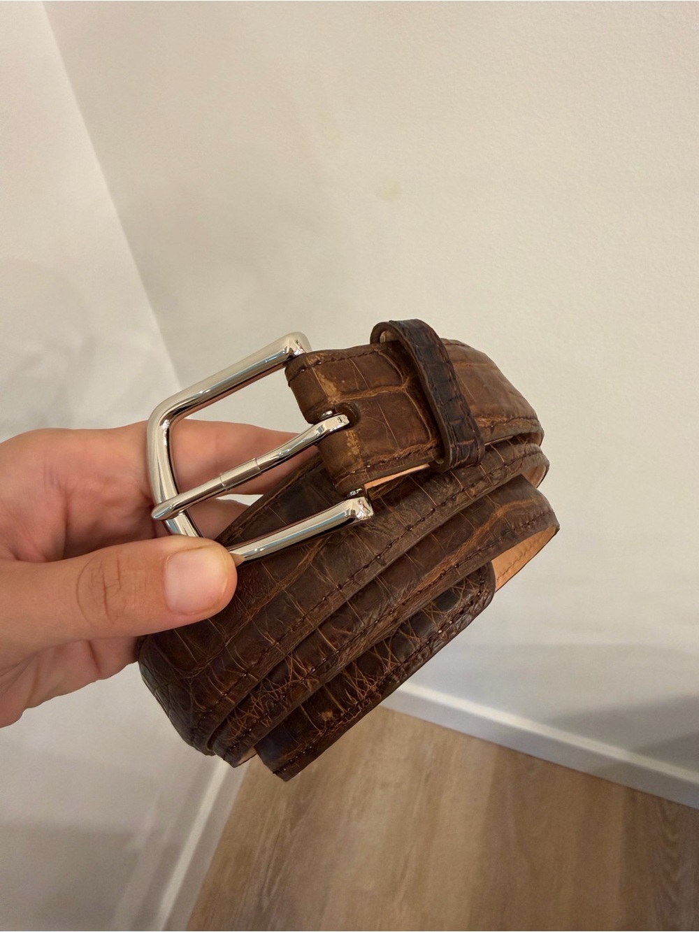 Tecovas Caiman Leather Belt